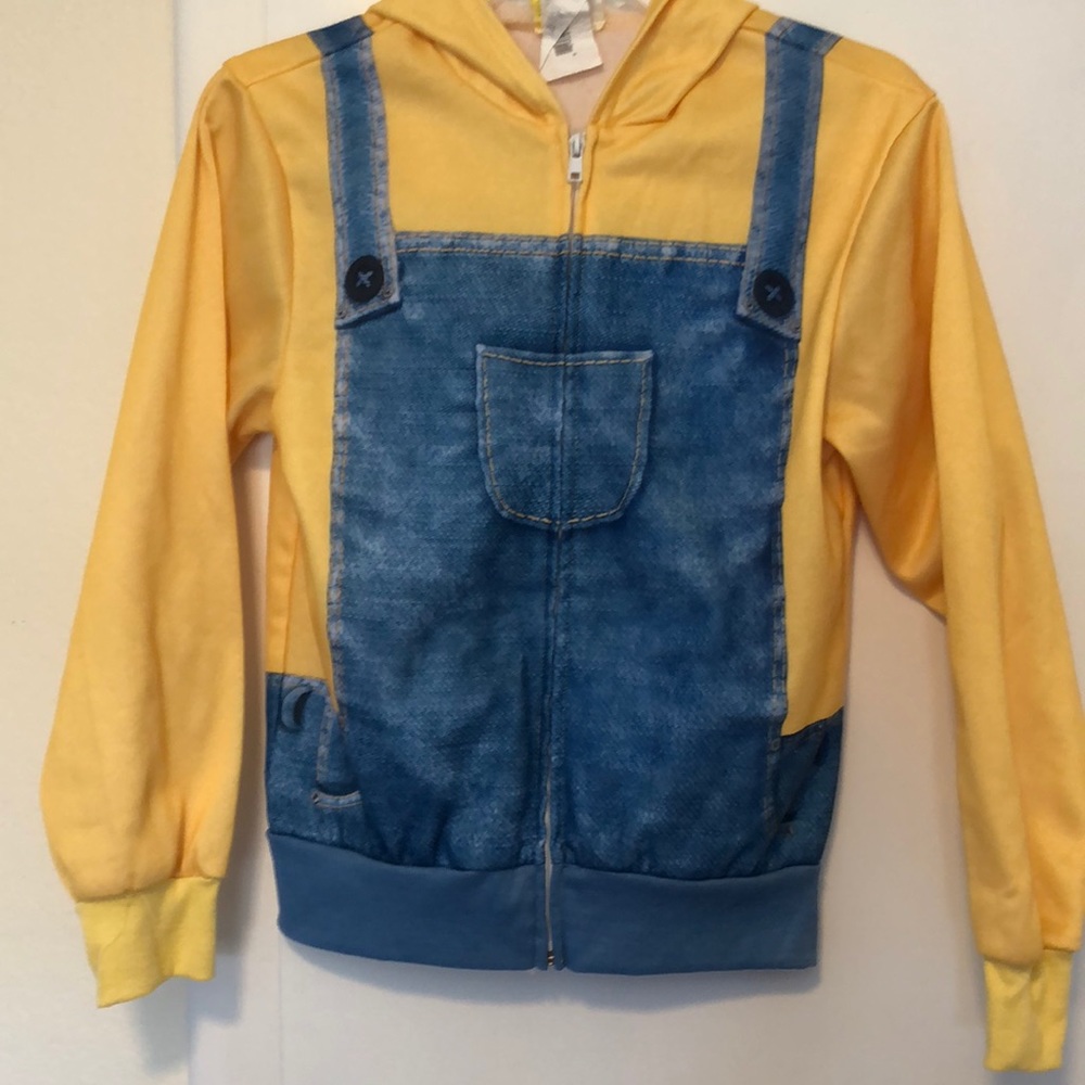 Boys minions zip up hoodie